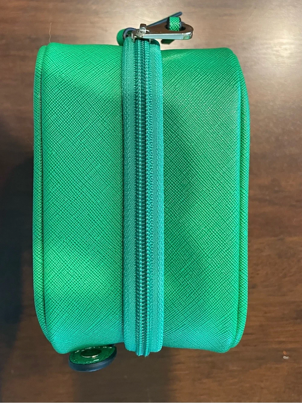 Calpak Small Clear Cosmetics Case in Green